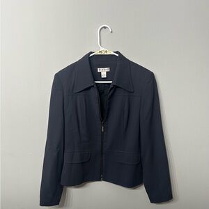 Women’s Bebe San Francisco Black Wool Cropped Zip Jacket Size 6 NWT